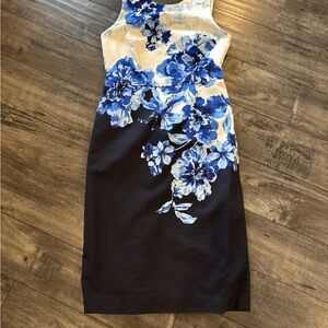Maeve Blue Floral Women's Dress Size 8